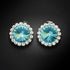 Серьги "Klaris X (Aqua Bohemica)" с кристаллами Preciosa™